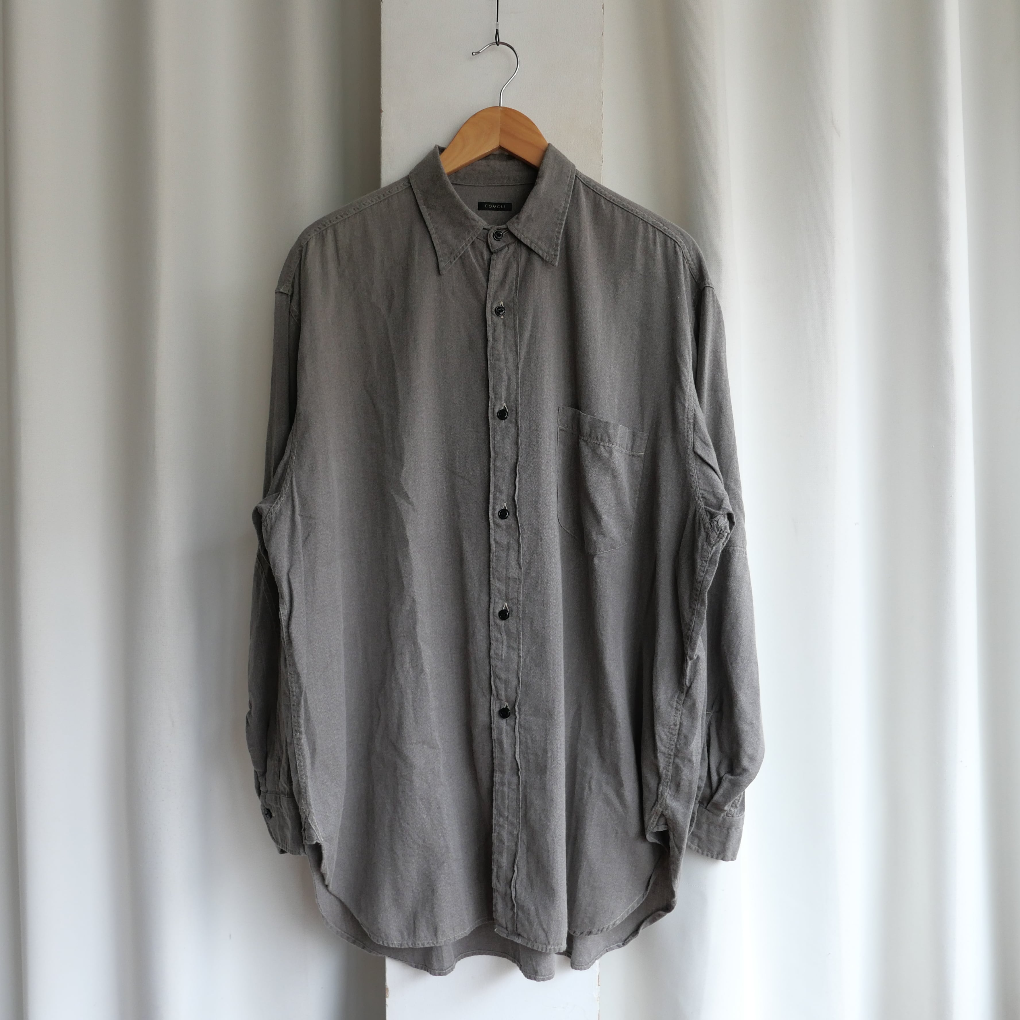 COMOLI 24SS ヨリ杢 WORK SHIRT | safarionline