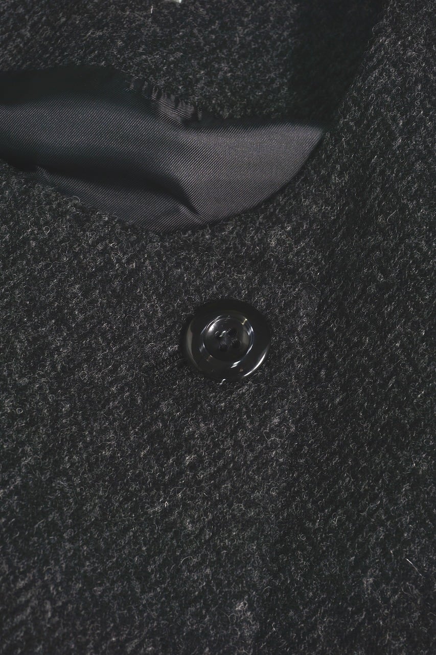 British Herringbone Sleeveless Coat