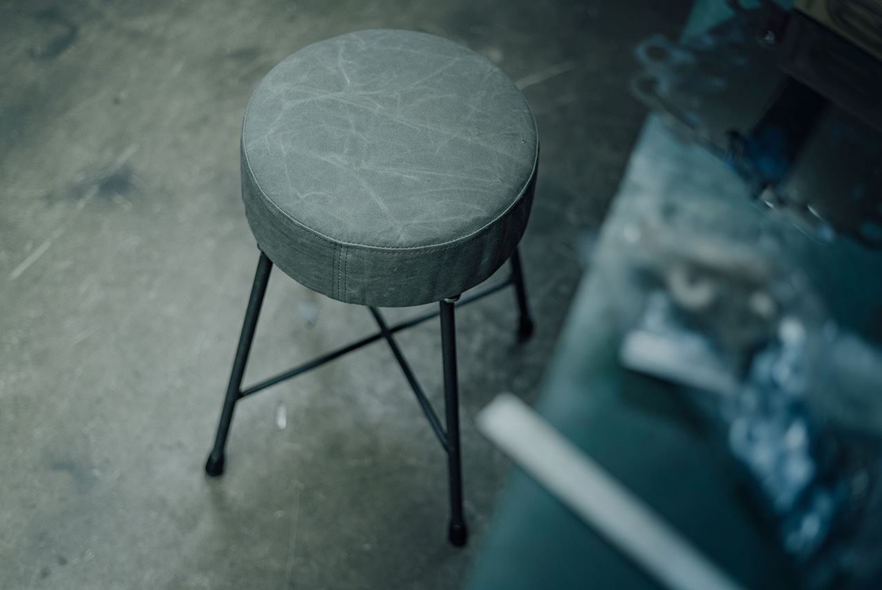 CANVAS STOOL LOW /スツール/帆布/ H430mm/送料無料(北海道・沖縄・離島除く)