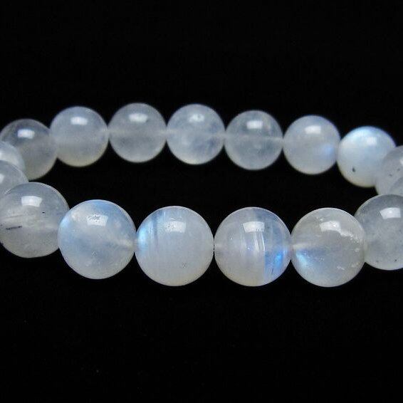 ムーンストーン ブレスレット 12mm 一点物 メール便可 [M便 1/10] 111-44865