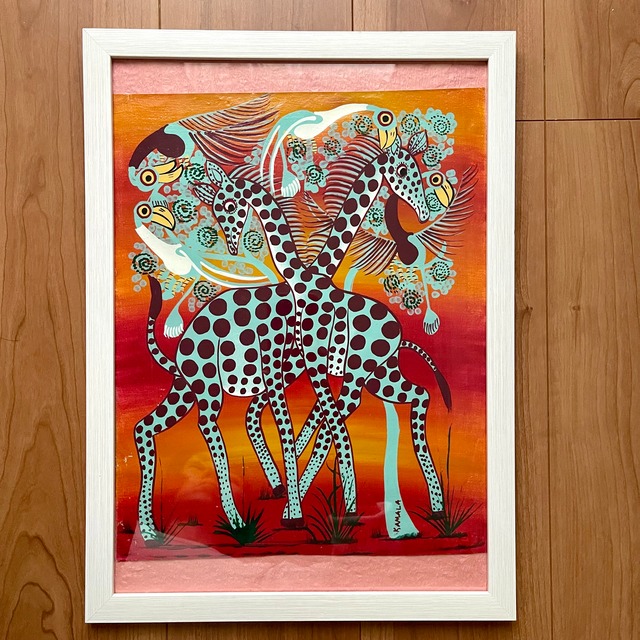 格安sale品✨✨ティンガティンガアート　サービスフレーム付き　原画　40×30cm  T-ym5