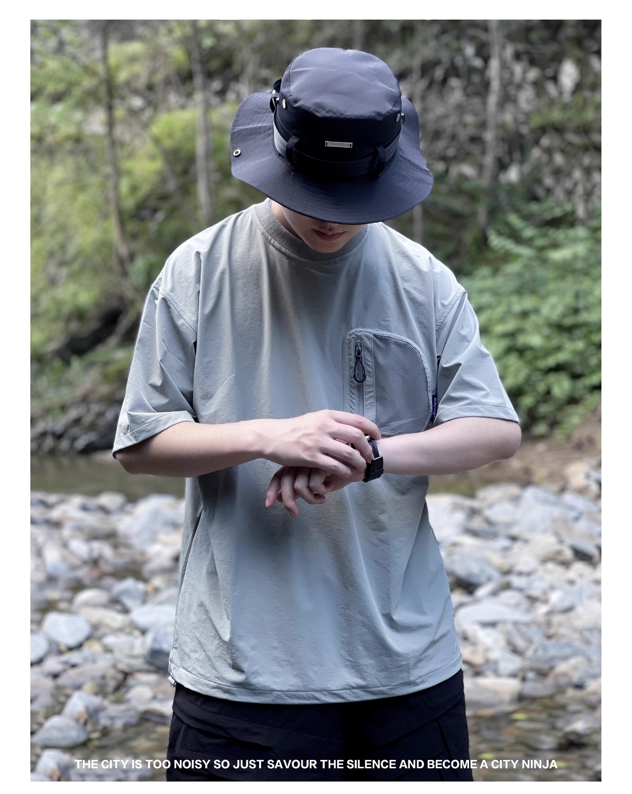 SILENSTORM メッシュポケット付きアウトドアTシャツ