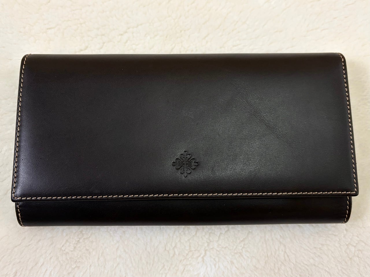 PATEK PHILIPPE Leather long wallet BROWN