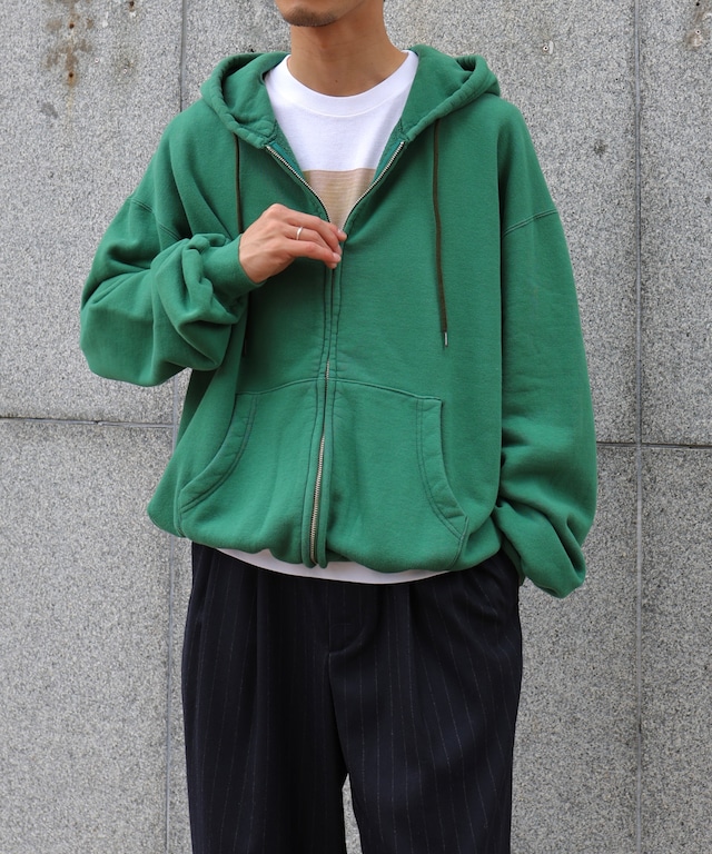 UNIVERSAL PRODUCTS. / 253-60102 JUMBERCA ZIP UP HOODIE (GREEN)