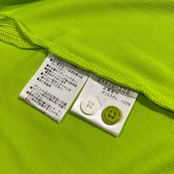 CASTELBAJAC カステルバジャック 総柄切替 半袖 ポロシャツ 42 /蛍光グリーン/レディース/ゴルフ