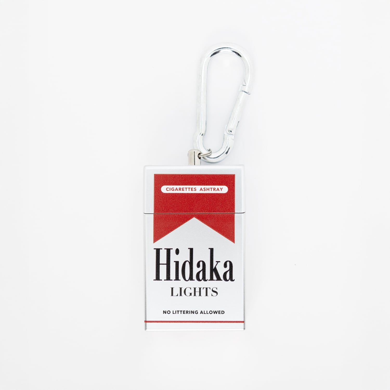 HIDAKA 26SS PORTABLE ASHTRAY - MARLBORO (RED)