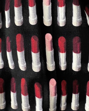 PRADA　LIPSTICK PRINT CROPPED PANTS
