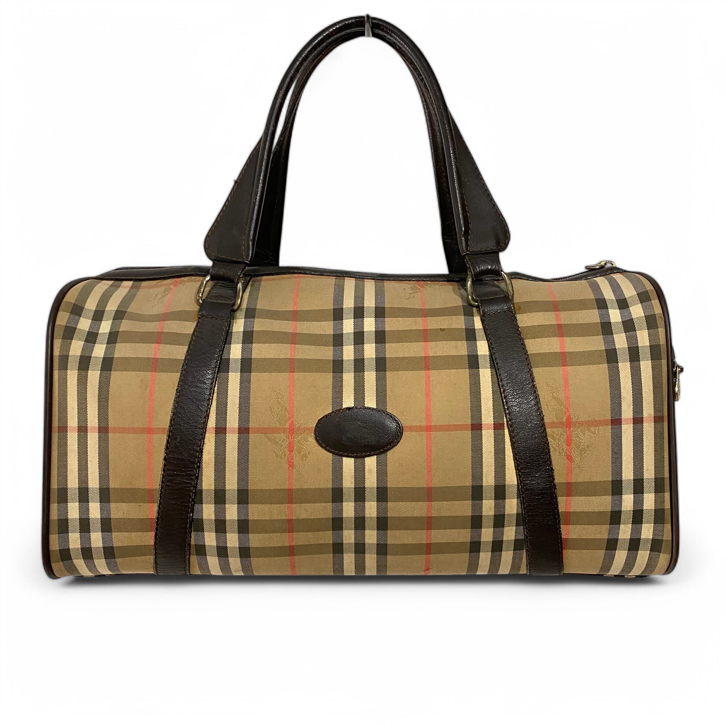 Burberrys バーバリーズ 玉虫色 チェック柄 ミニボストンバッグ  