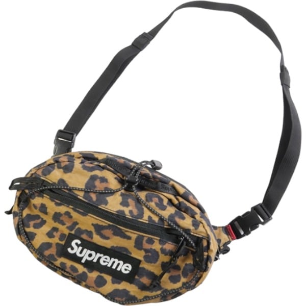 supreme waist bag leopard