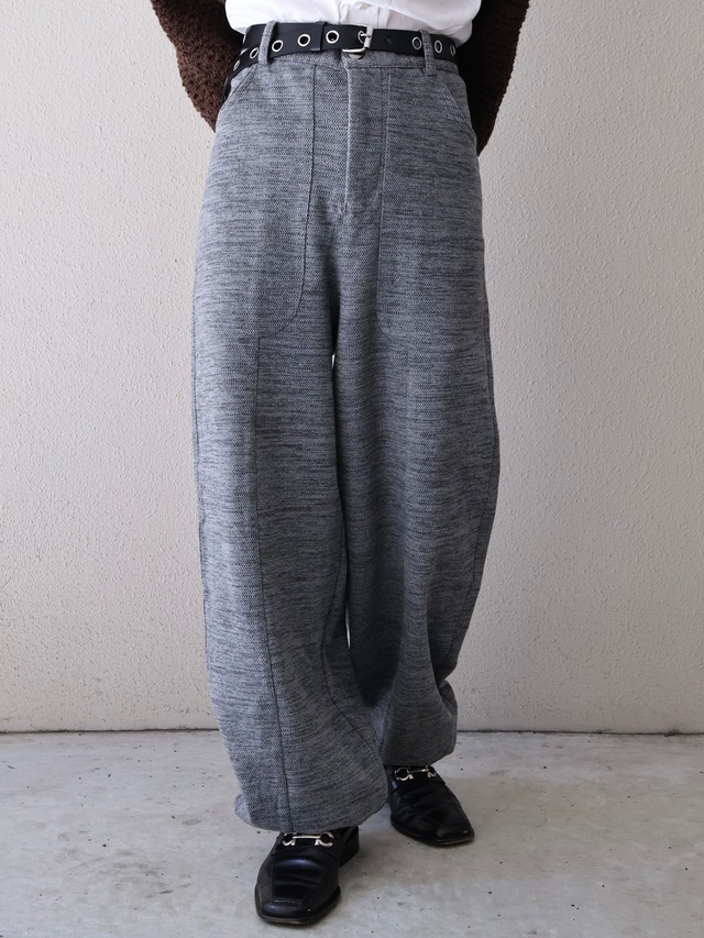 【ISA BOULDER】LANTERN TROUSERS/ash