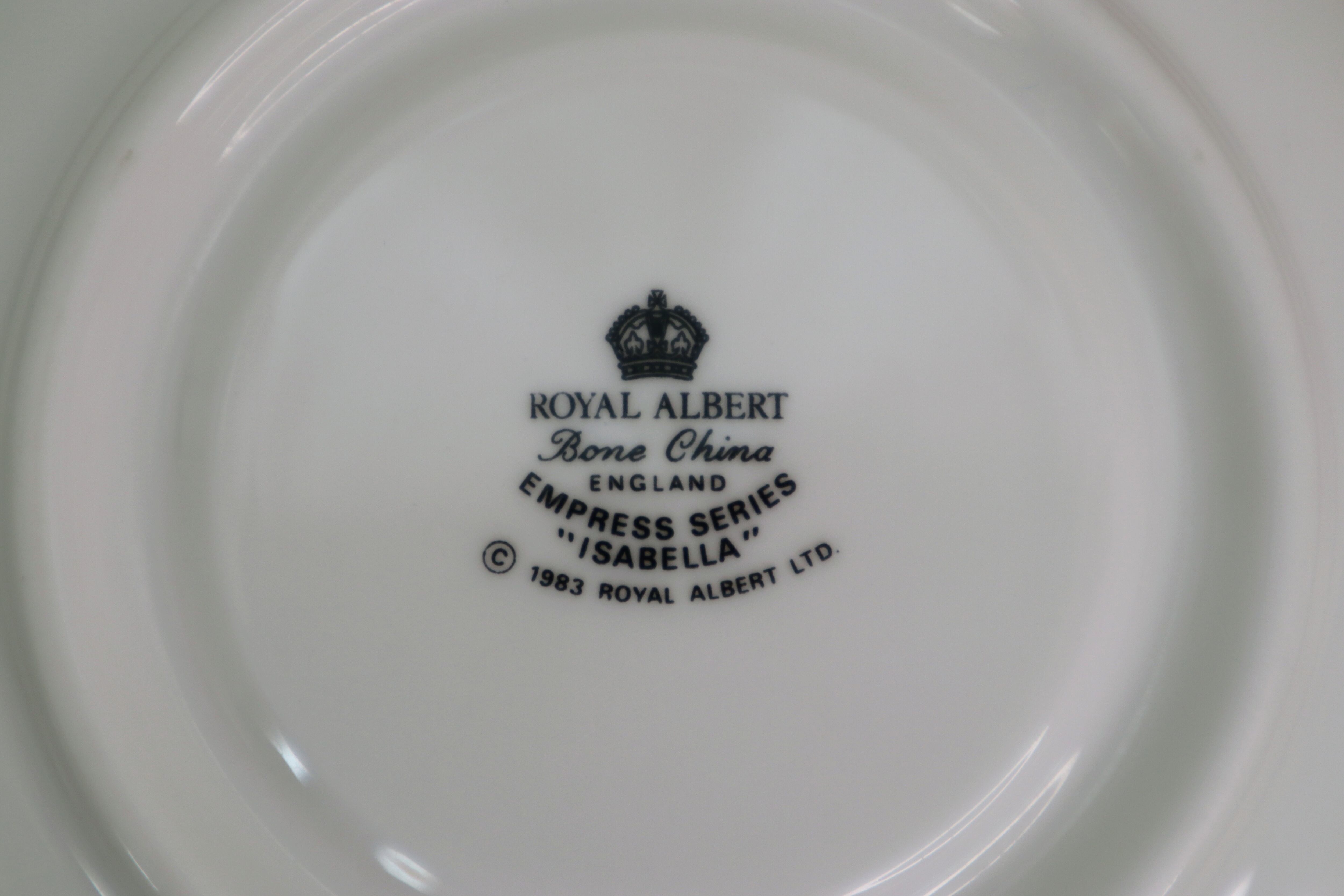   EMPRESS SERIES ISABELLA カップ＆ソーサー 7客セット 赤 青 金彩 ロイヤルアルバート エンプレスシリーズ 札幌市 5952-1.jpg
