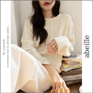 cable knit pullover 14774