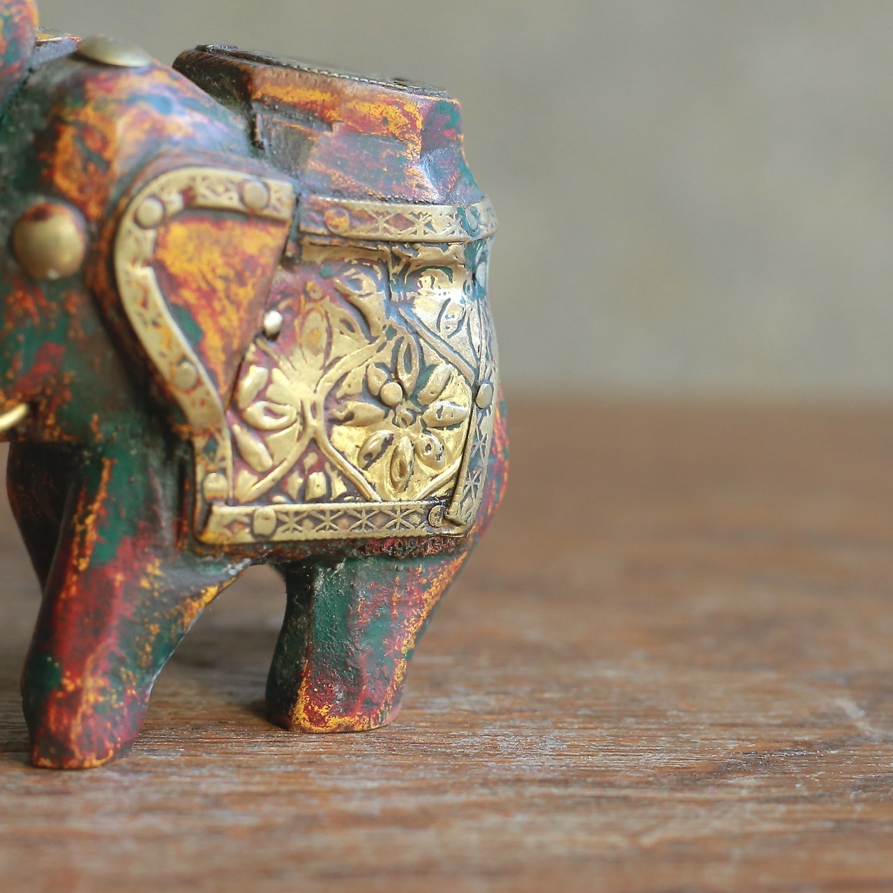 インドからやって来た、プリミティブで小さな象