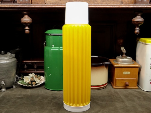 【Vintage】オランダ イエロー魔法瓶 ポット 水筒 /f063