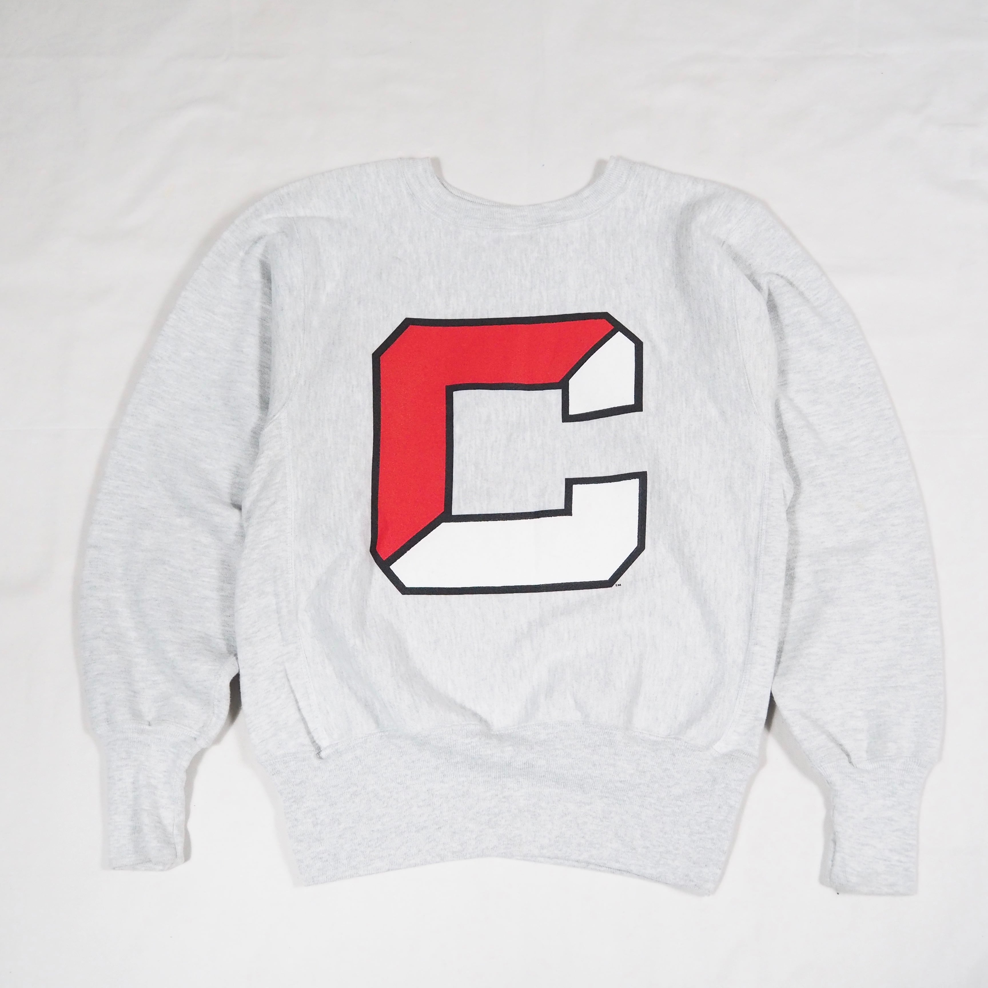 MINT》Champion two sided print Reverse Weave sweatshirt S 90's