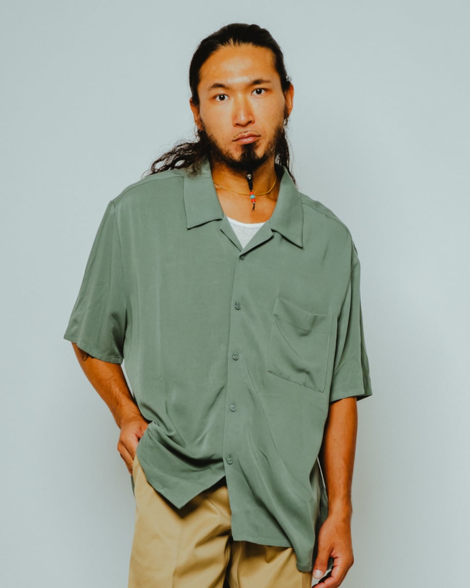 Rayon Aloha Open Slit S/S Shirt - 102625540 | 【BIG MIKE / ビッグ