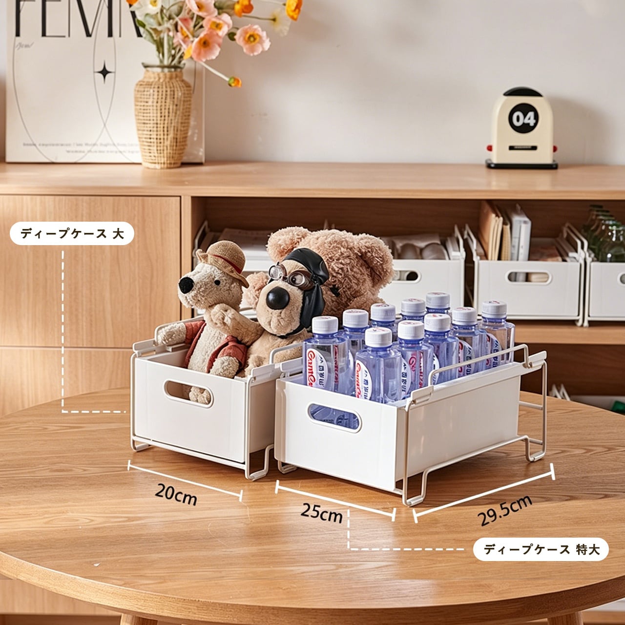 ナチュラル　雑貨　まとめ　大量　かご　インテリア　アイアン　可愛い G04 .2個七ット キャビネット用アイアン引き出しバスケット 重ね置き
