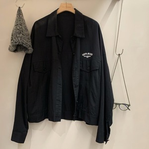 embroidered logo over jacket J00019