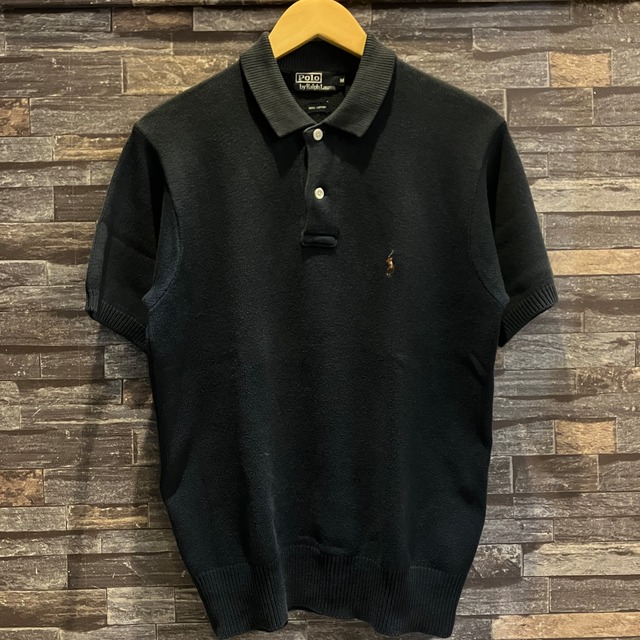 RALPH LAUREN S/S COTTON KNIT POLO SHIRT 1990'S OLD