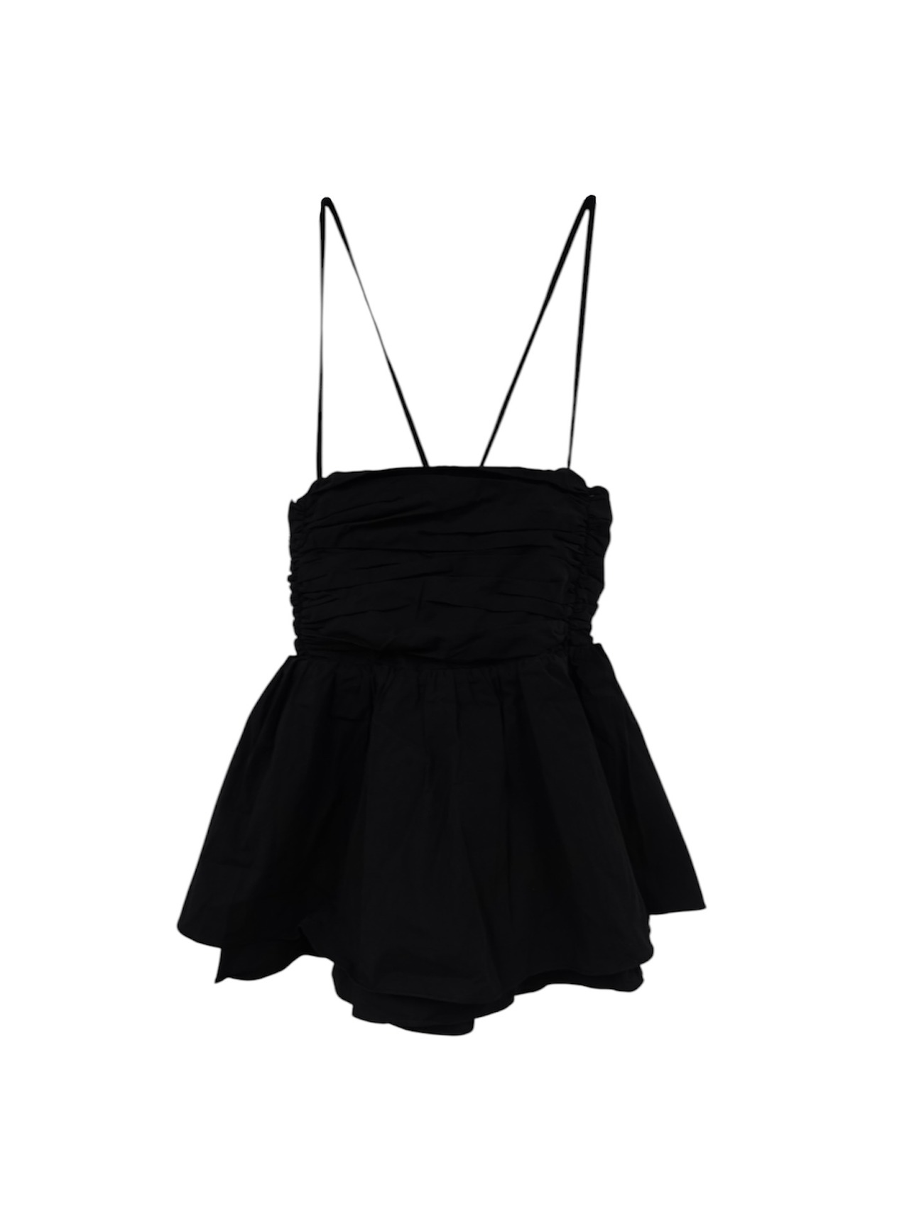 peplum cami bustier (black)