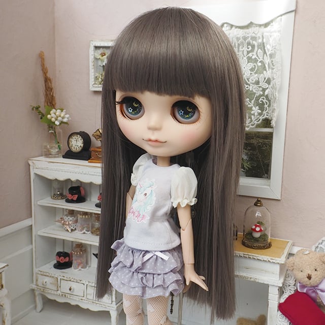 blythe _w-280グレージュ✨トスカナラムフルスキンウィッグ