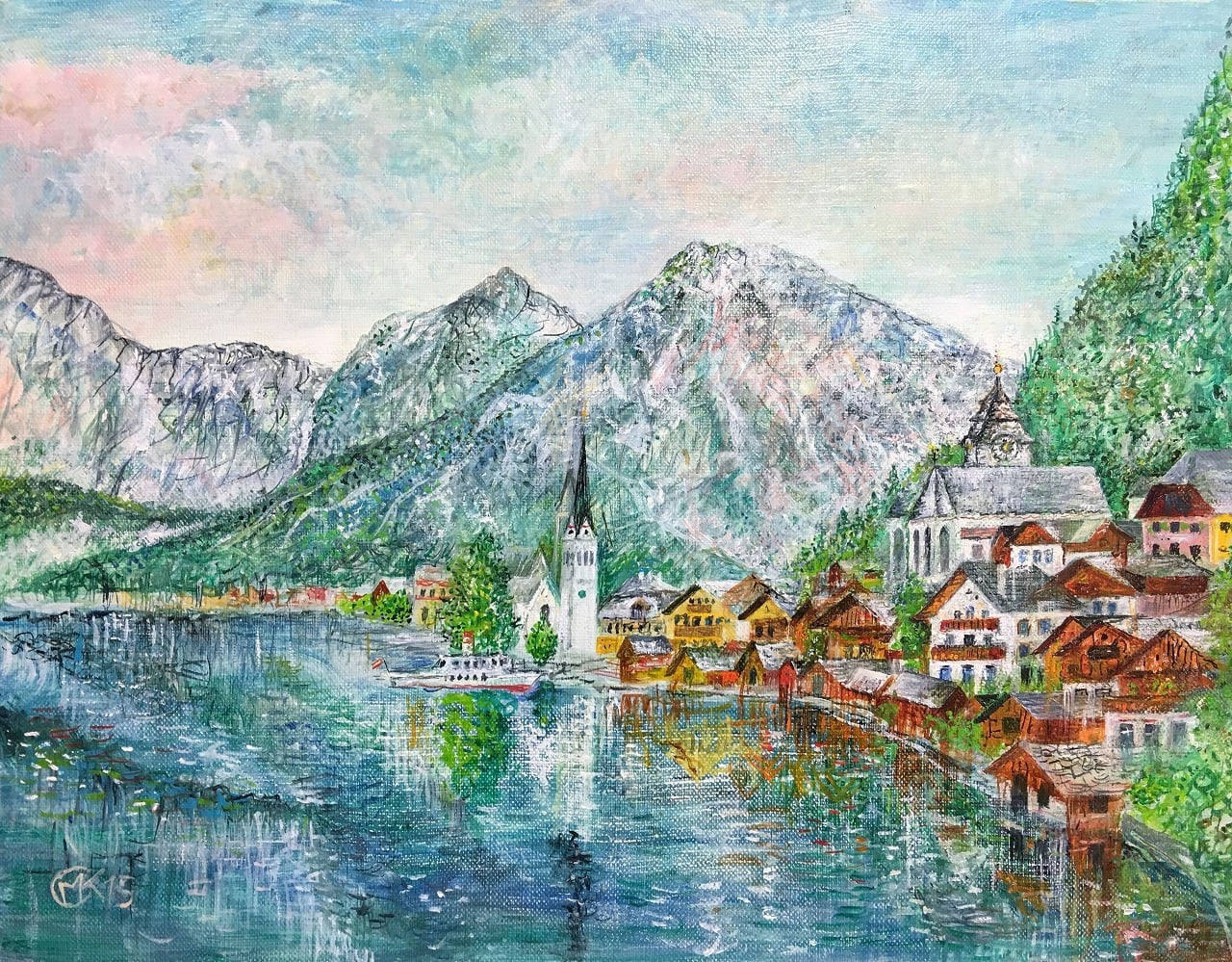 春のハルシュタット(オーストリア)