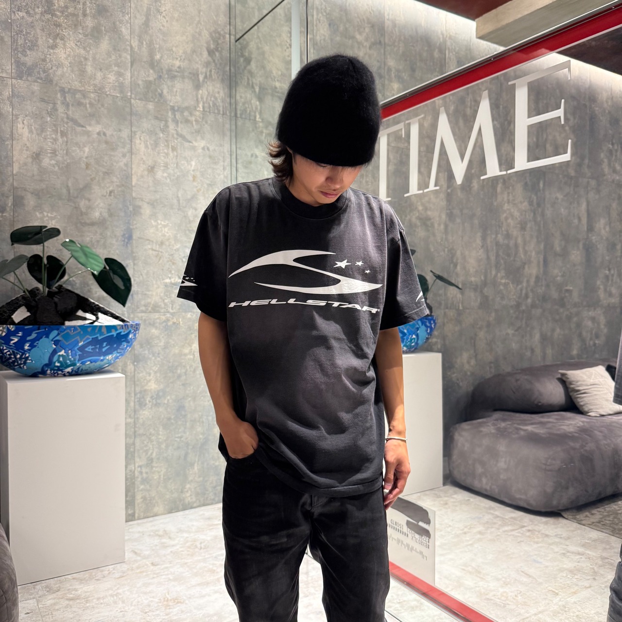 【HELLSTAR】H CURSIVE LOGO T-SHIRT - 10