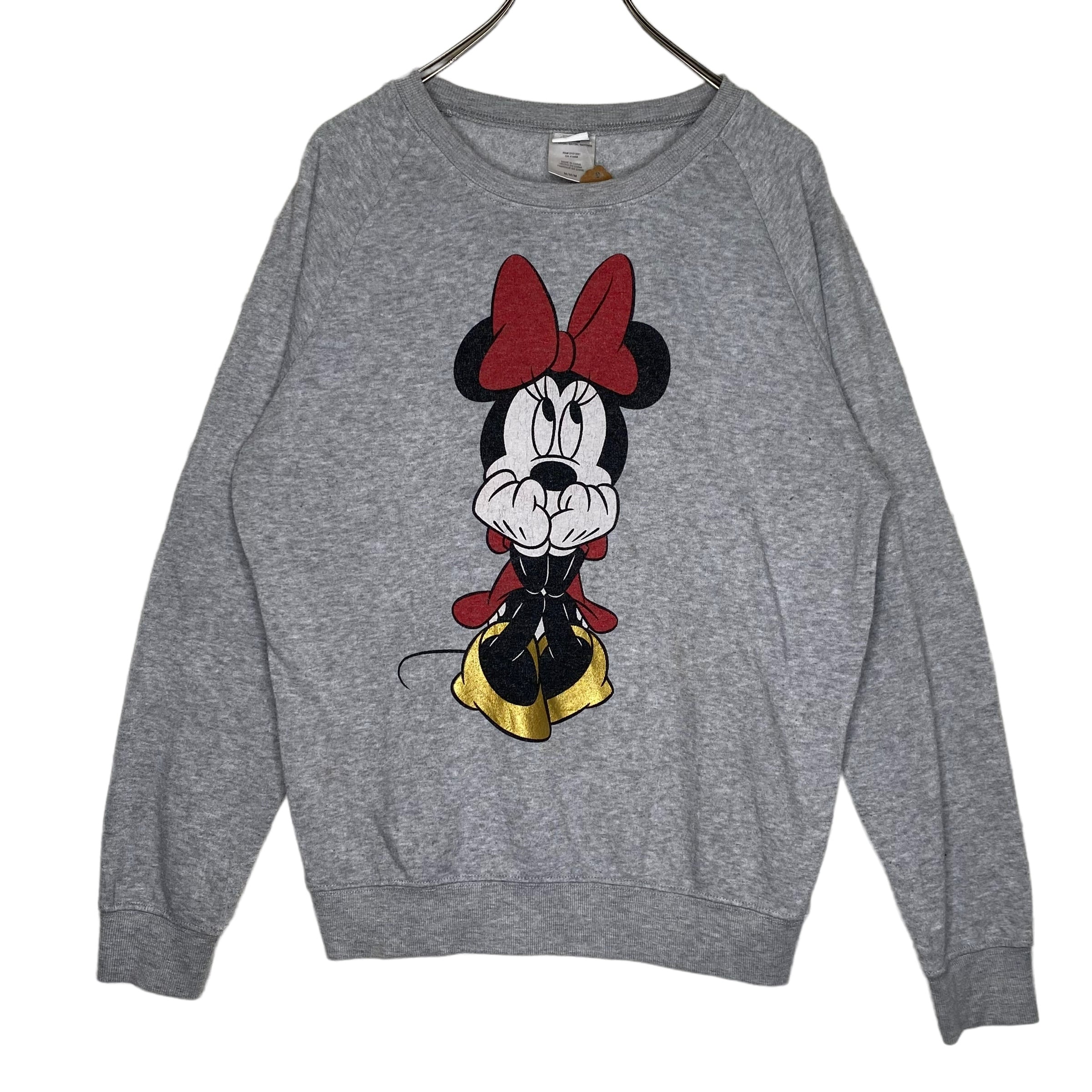 ラグランスリーブ】Disney スウェット M プリント ミニーちゃん | 古着 