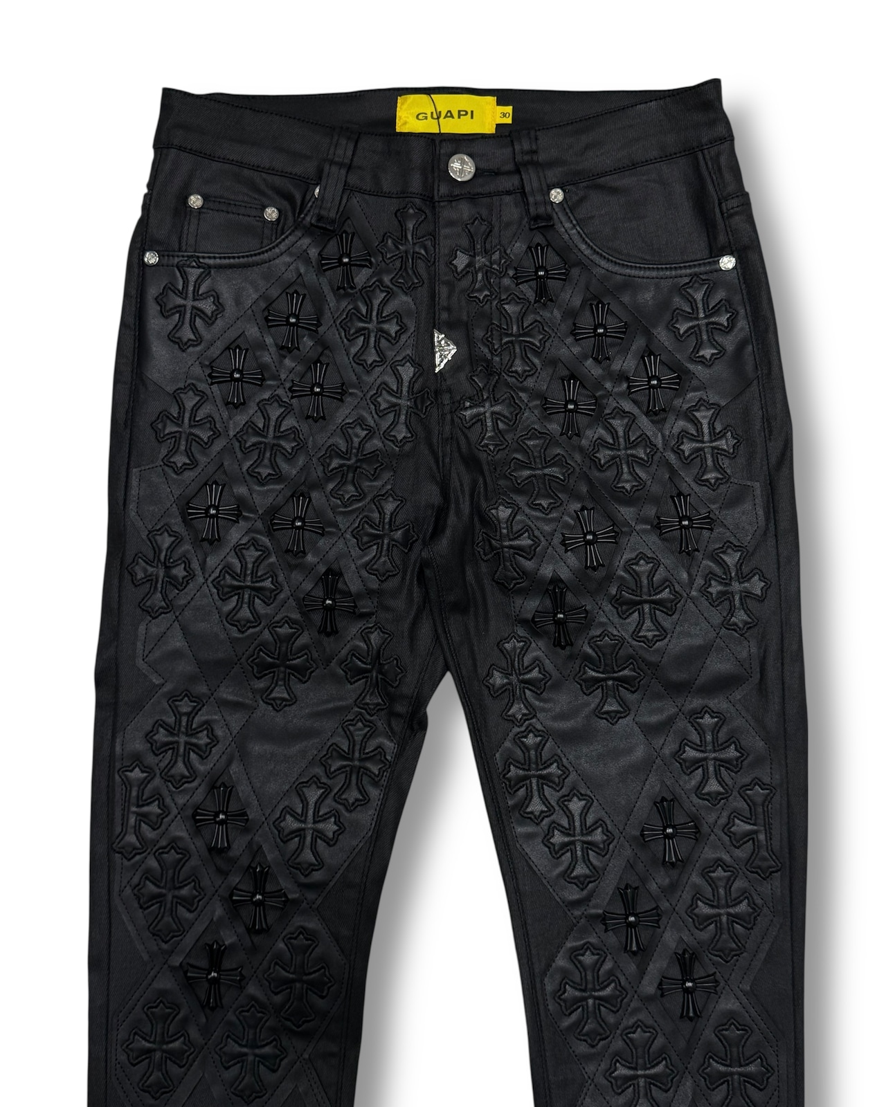 GUAPI / all black relic waxed denim V2