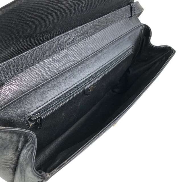 CELINE セリーヌ ショルダーバッグ ブラック サークルロゴ レザー vintage ヴィンテージ オールド dcwfcn