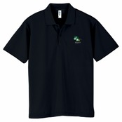 ドライポロシャツ ブラック [ロゴ灰][緑鬼][カミナリサマ][Doyars]