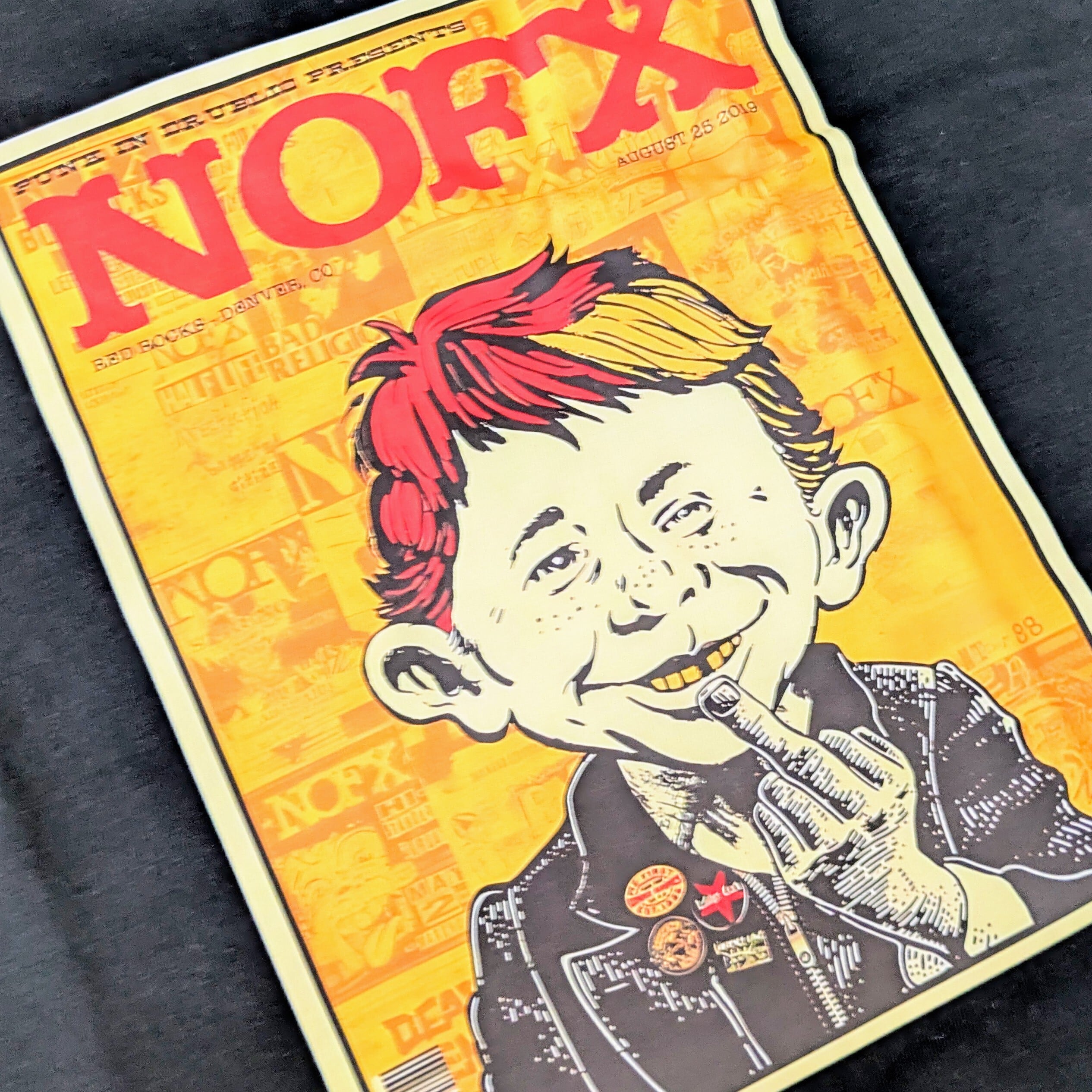 再入荷！【 NOFX（ノーエフエックス）】MAD アルフレッド・E・ニューマン / バンドTシャツ/ Tシャツ〚アメリカン雑貨 アメトイ〛