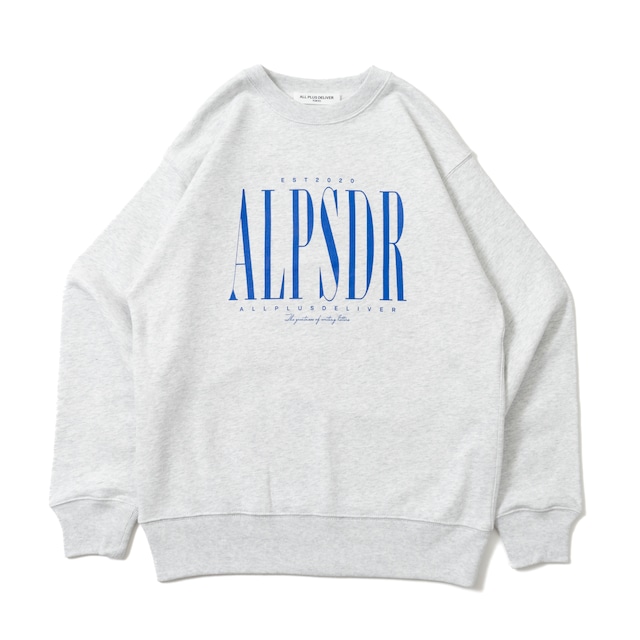 ALPSDR LOGO SWEAT / ASH