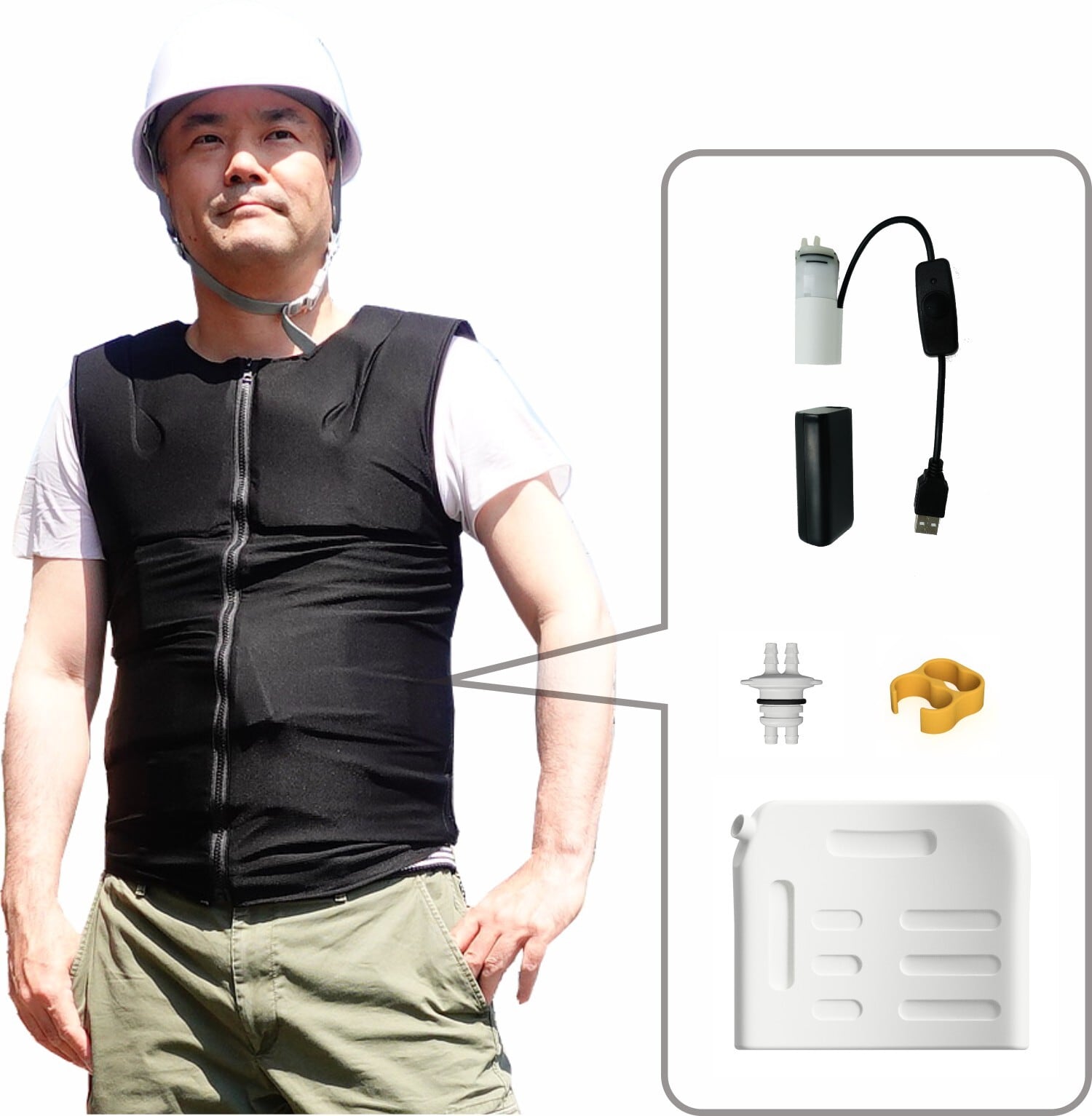 K2】VER2着るだけ水冷服・人間エアコン・オールインワン化を実現した次