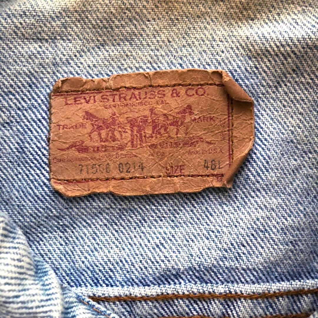 80s USA製 リーバイス デニムジャケット 48L 71506-0214 XL相当 Levi's ...