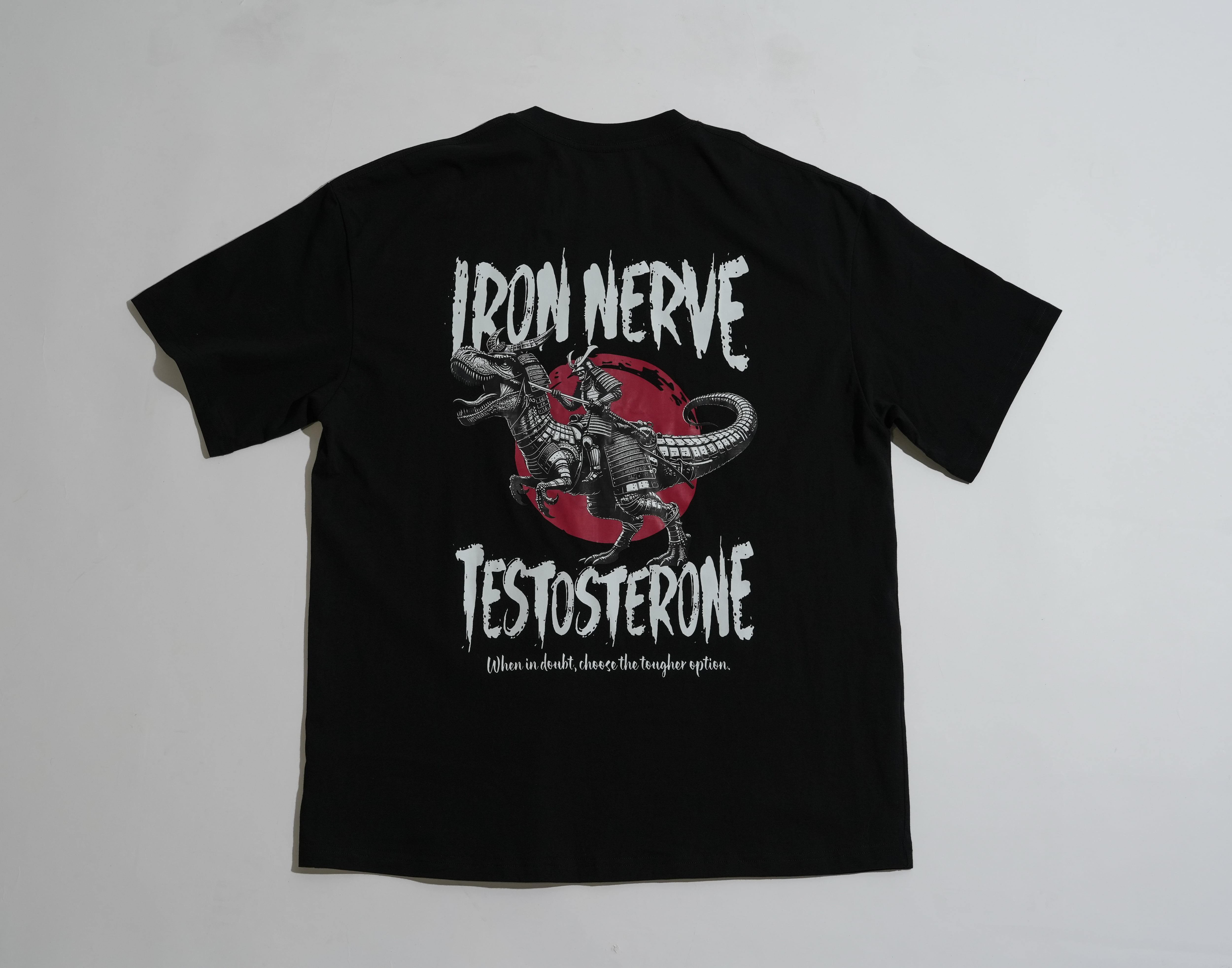 数量限定】IRON NERVE × TESTOSTERONE TEE(Black) | TESTOSTERONE
