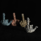 FXXK! HANDSIGN VALVE CAP /Stone