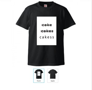 『cakess miscakes tee』 BLACK