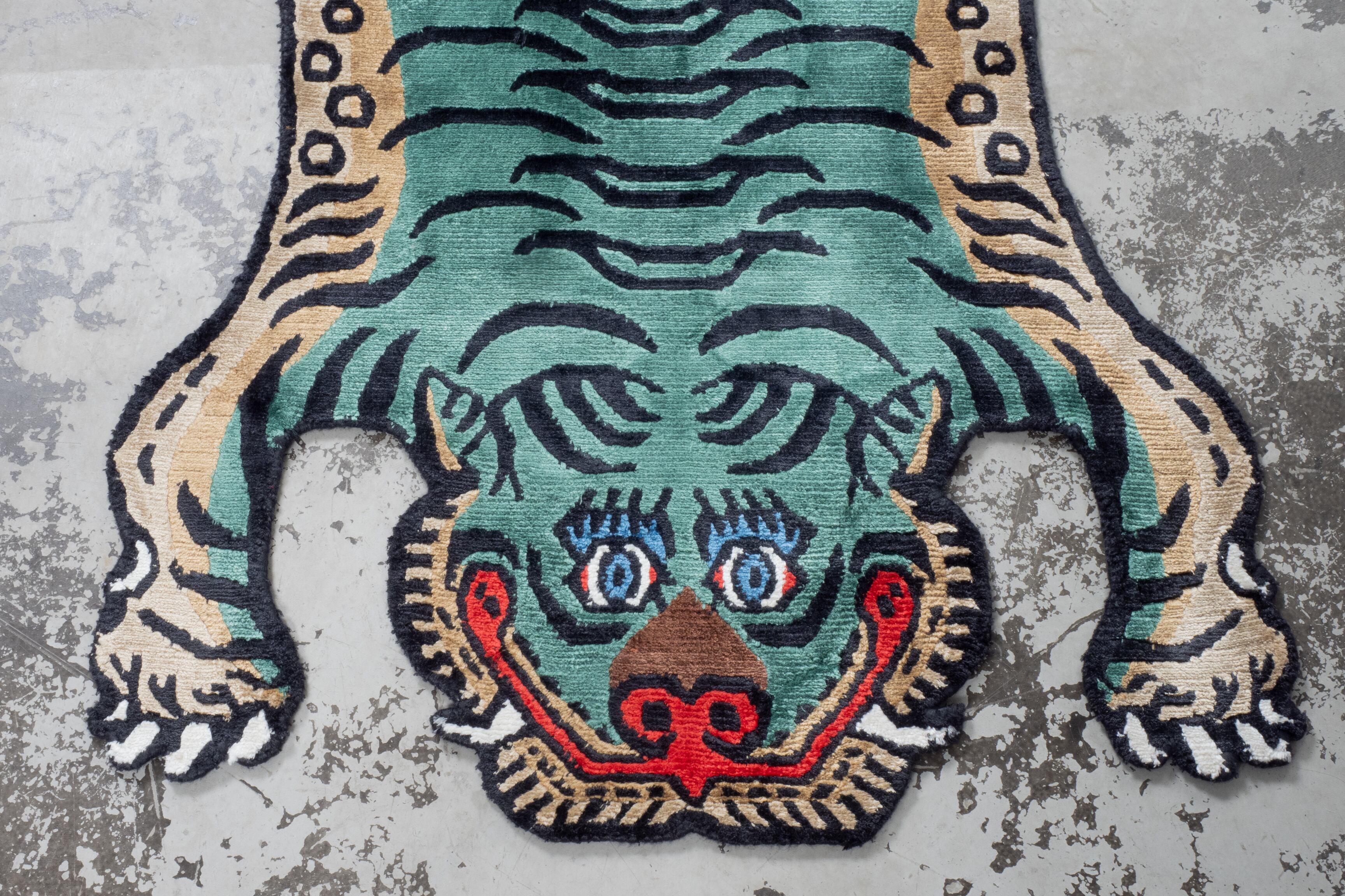 Tibetan Tiger Rug 《Sサイズ•シルク088》チベタンタイガーラグ