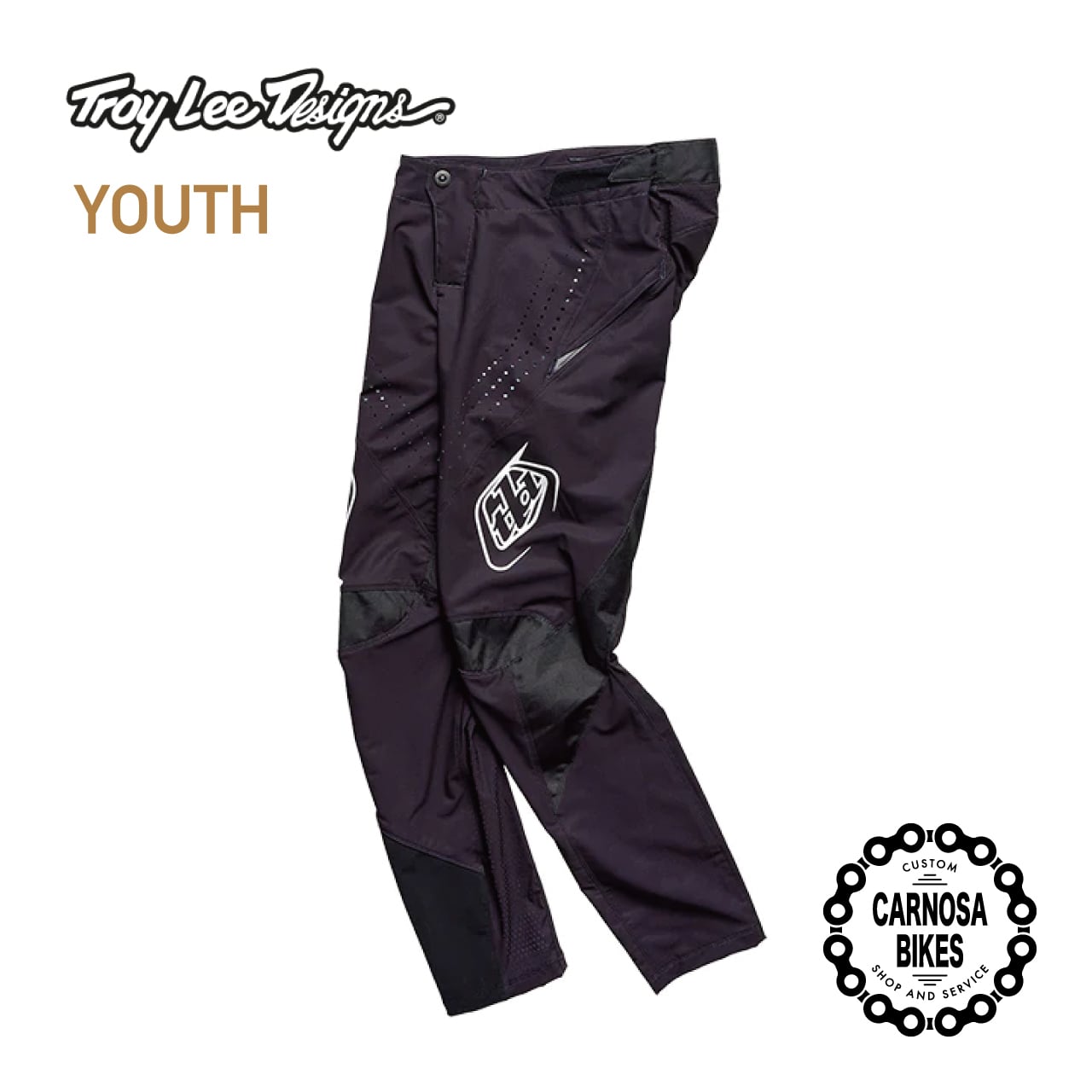 Troy Lee Designs 子供用サイクルウェア ブラック Troy Lee Designs】SPRINT PANTS YOUTH [スプリントパンツ ユース