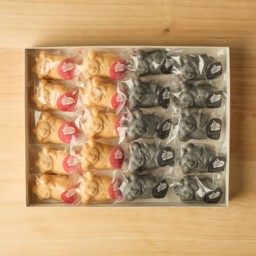 <予約受付中>【贈答用】たらふくもなかクロ・通常版とのハーフ20個セット(個包装)※期間限定11/20~12/13発送(11/21~12/15までの到着)