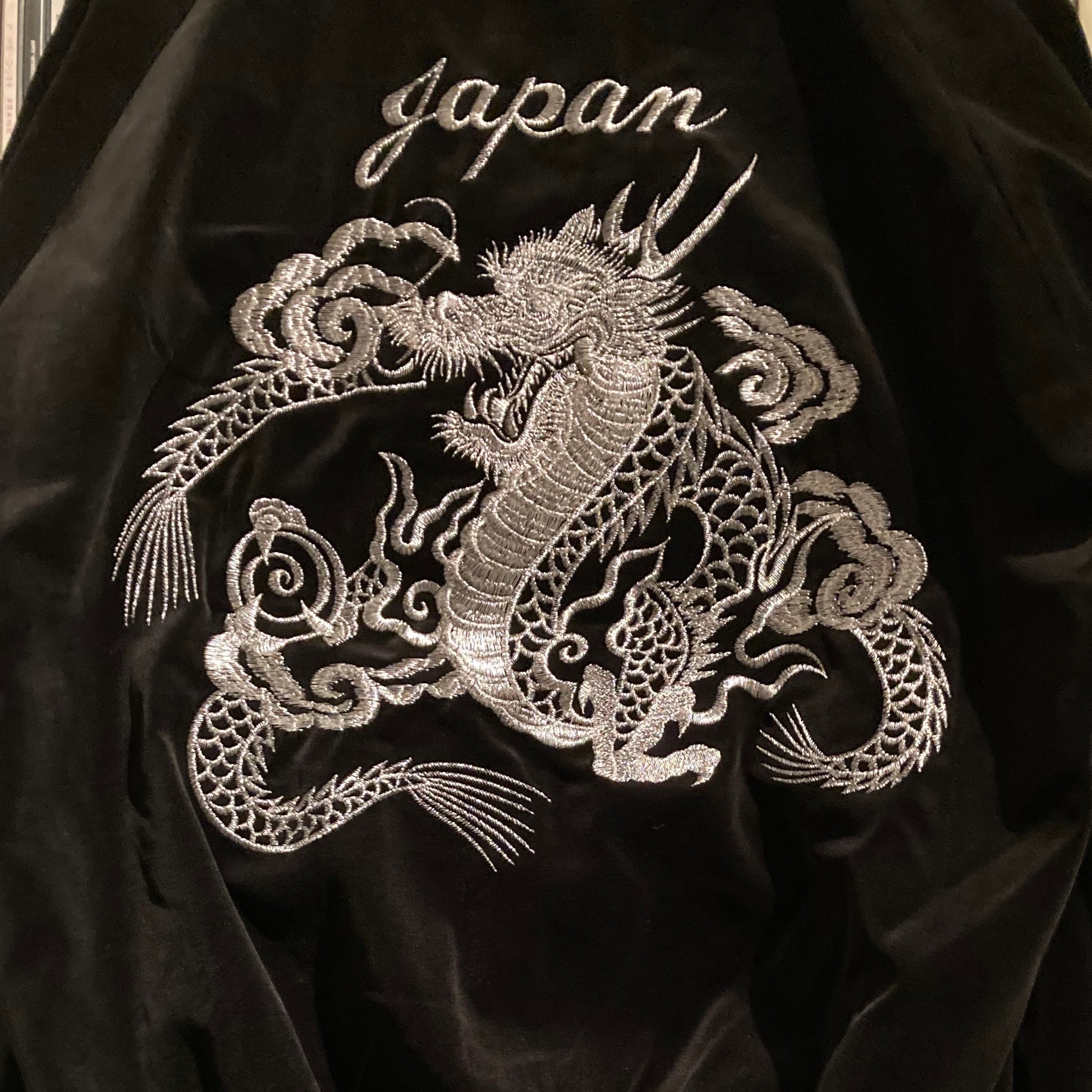 スカジャン CAドラゴン ブラック/シルバー | COUNTER ACTION WEB-STORE