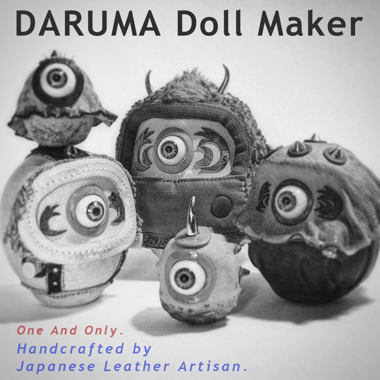 焔 - 黄鬼 達磨 ≪ 愛でだるま ≫ YellowFlame - ONI Daruma , Medium