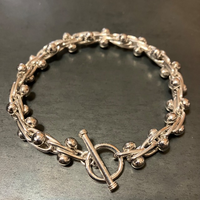 SILVER925 DNA MANTEL HEAVY BRACELET/シルバー（メキシコ タスコ製 