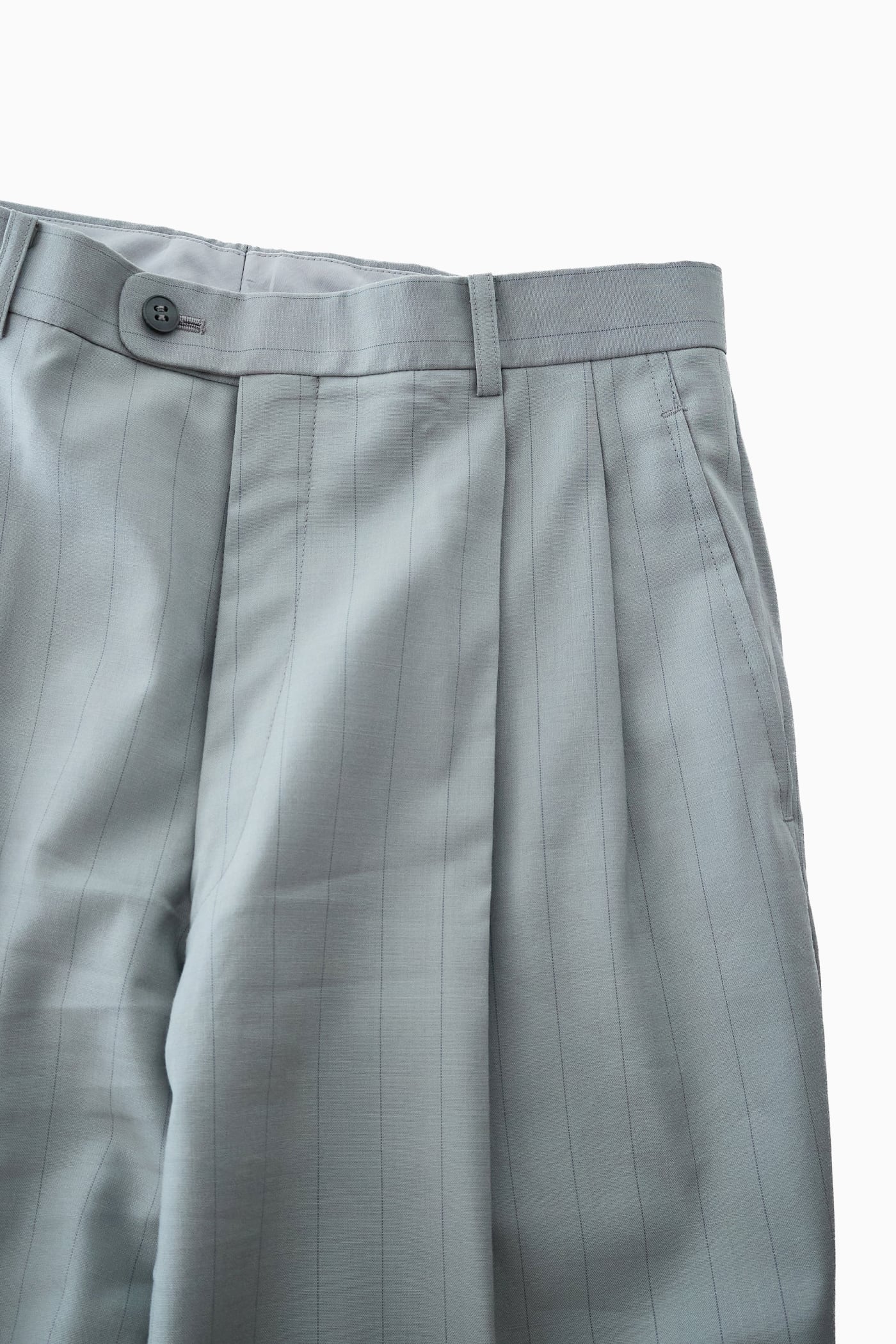 VINTAGE Christian Dior Monsieur STRIPE 2-TUCKS WIDE SLACKS | Reben