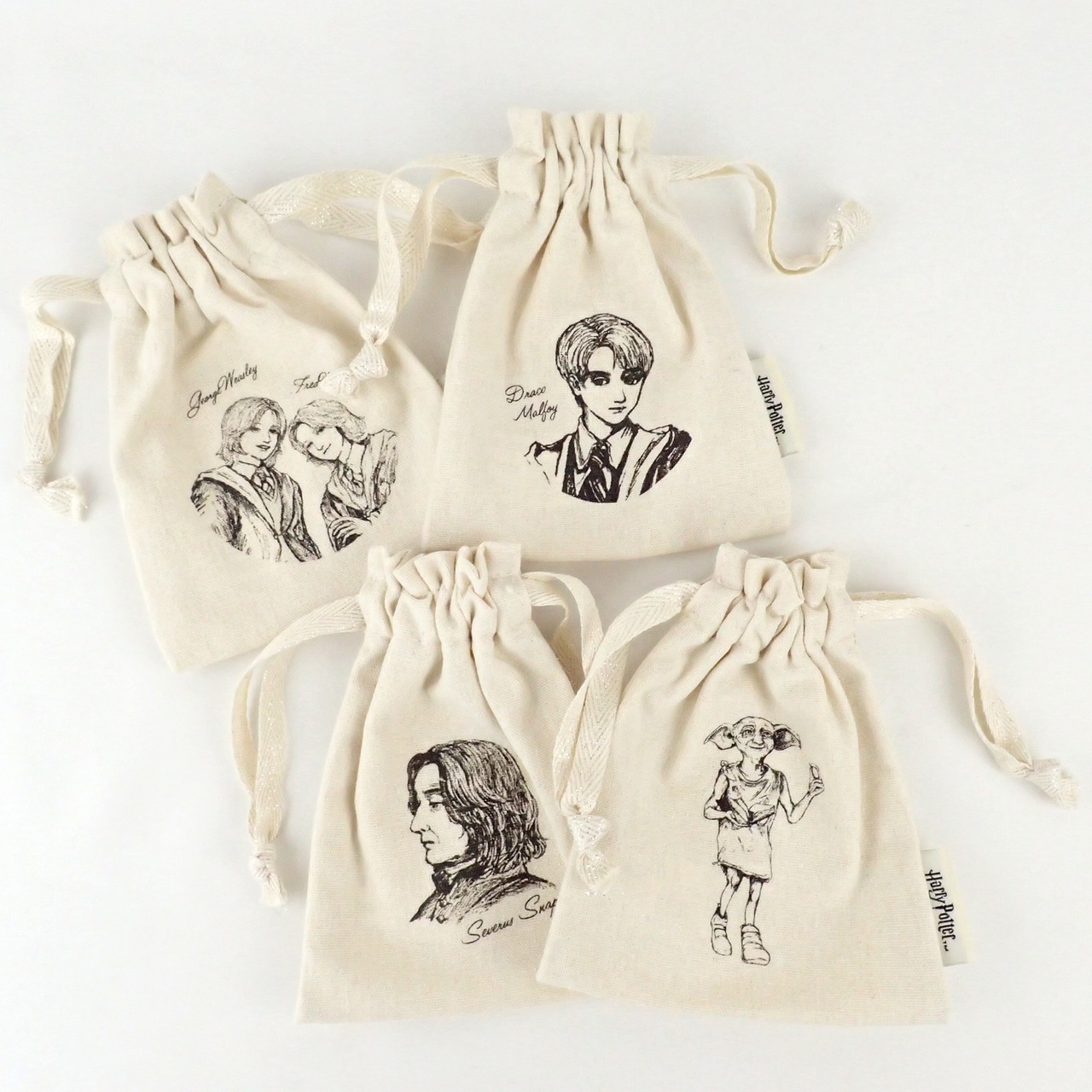 F238208_Harry Potter×Flapper手描きモチーフ巾着ポーチ２ - 4