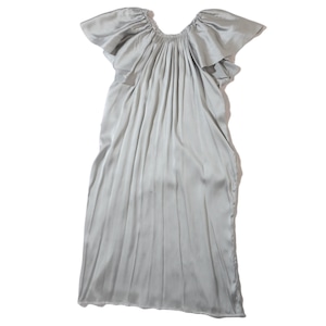 LANVIN　soie silver  dress  2008ss rtw