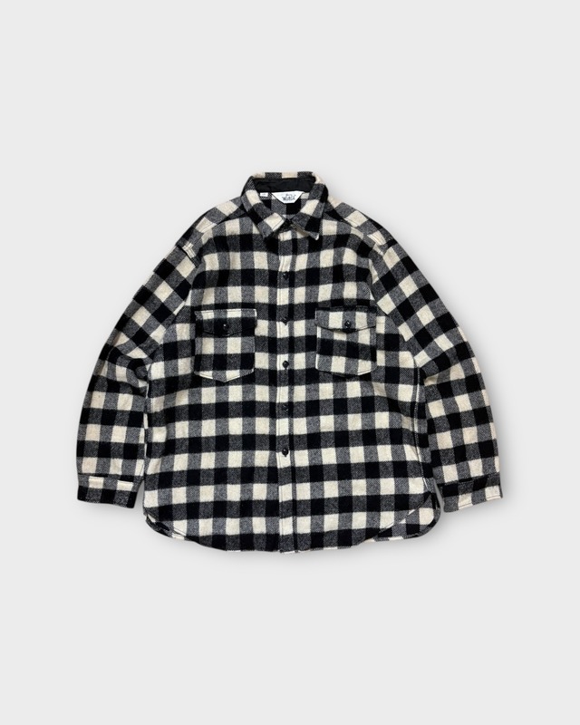 【VINTAGE】1970’s “Woolrich” Wool CPO Shirt Jacket Check