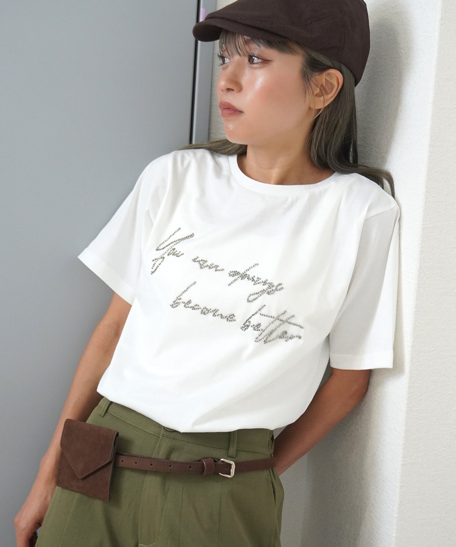 ロゴビーズ刺繍T 5146334(0724)