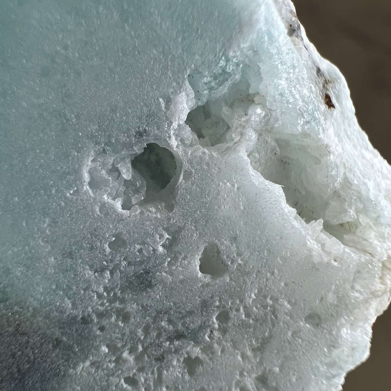 ラリマー原石スライス2*プレート*天然石インテリア*置き物*パワーストーン